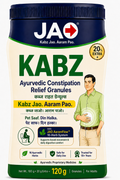 JAO KABZ Ayurvedic Constipation Relief Granules | 16 Ayurvedic Herbs | Supports Bowel Movement & Digestive Comfort | Safe for Daily Use | For Adults | 120 g