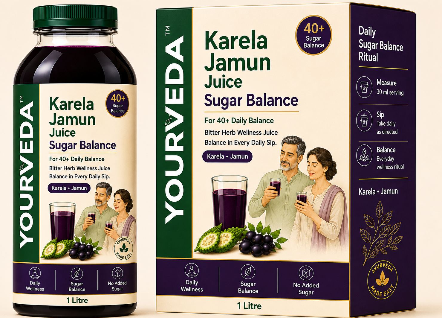 Yourveda Karela Jamun Juice 1 Litre