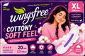 Wingsfree™ Cottony Soft Feel Sanitary Pads — XL 280 mm, 20 Pads